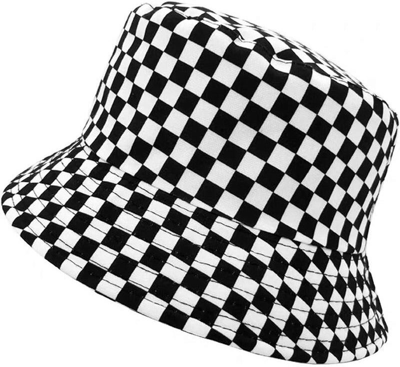 EYBF Flower Reversible Bucket Hat Cotton Summer Travel Beach Sun Hats Emboridery for Women Men - Image 2